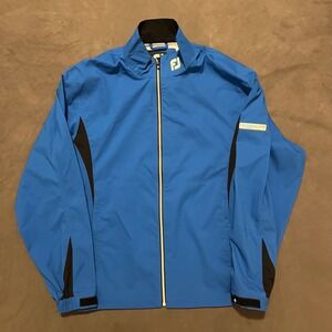 FootJoy Dryjoys HydroLite Golf Rain Jacket Mens Medium Blue Water Resistant